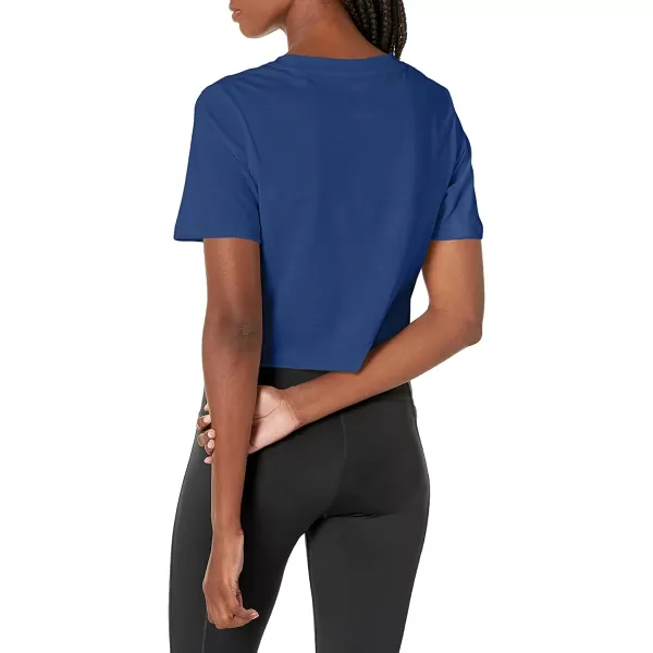 imageReebok Womens Tee with Crop Logo in Batik Blue