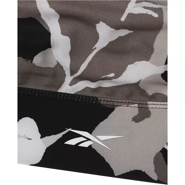 imageReebok Womens TriBack Sports Bra Light SupportBlackBoulder GreyAll Over Print