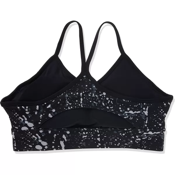 imageReebok Womens TriBack Sports Bra Light SupportBlackWhiteGraphic Print