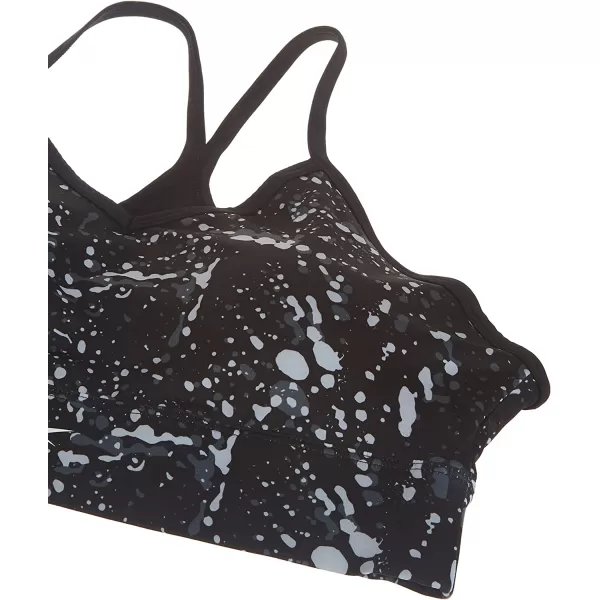 imageReebok Womens TriBack Sports Bra Light SupportBlackWhiteGraphic Print