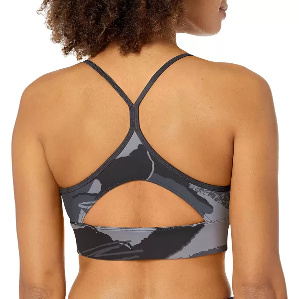 imageReebok Womens TriBack Sports Bra Light SupportNight BlackAll Over Print