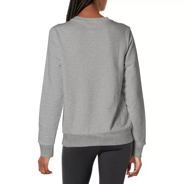 imageReebok Womens Vector Logo Crewneck Sweatshirt Medium Grey HeatherWhite