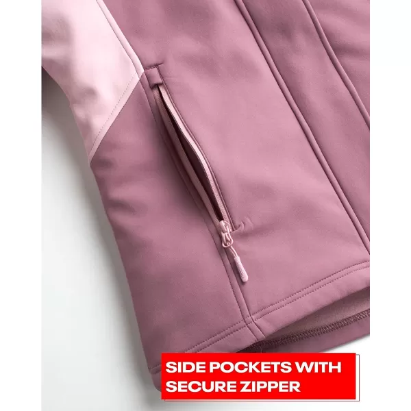 imageReebok Womens Winter Coat  System Jacket Removable Waterproof Shell  Heavyweight Windbreaker Ski Jacket for Women SXLDark Dusty Rose