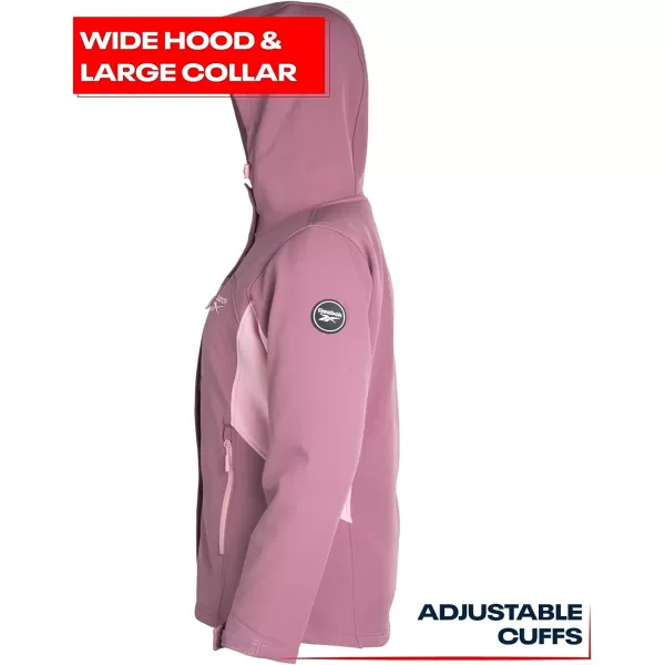 imageReebok Womens Winter Coat  System Jacket Removable Waterproof Shell  Heavyweight Windbreaker Ski Jacket for Women SXLDark Dusty Rose