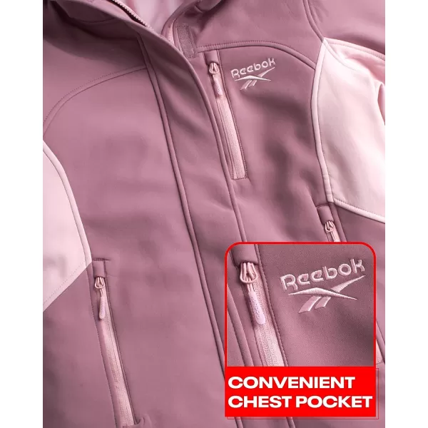 imageReebok Womens Winter Coat  System Jacket Removable Waterproof Shell  Heavyweight Windbreaker Ski Jacket for Women SXLDark Dusty Rose