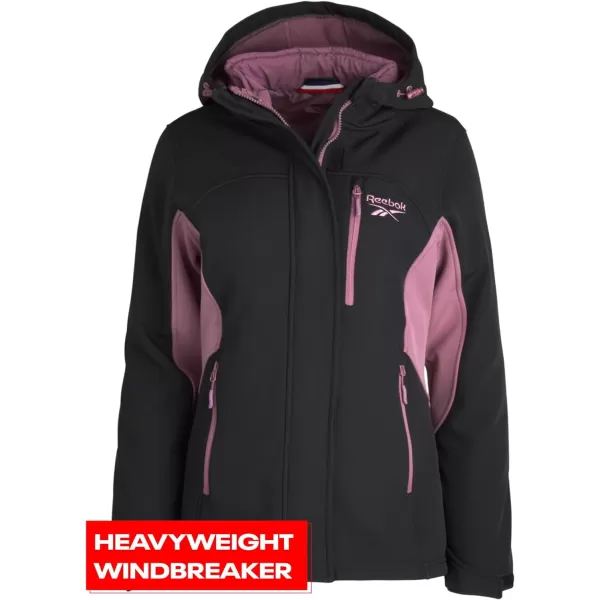 imageReebok Womens Winter Coat  Waterproof Windbreaker Jacket with Removable Puffer Coat  System Ski Jacket for Women SXLBlack