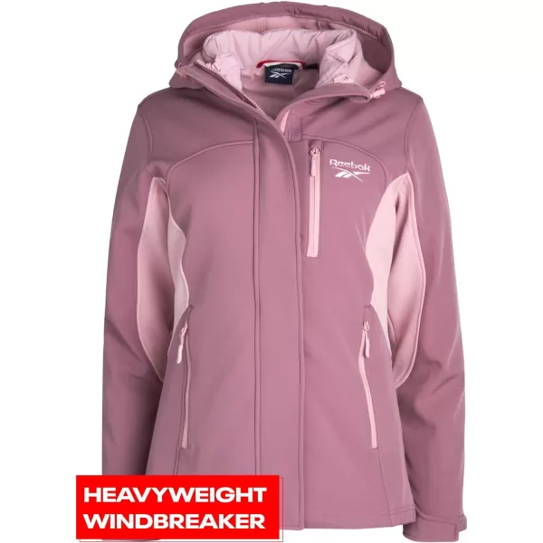 imageReebok Womens Winter Coat  Waterproof Windbreaker Jacket with Removable Puffer Coat  System Ski Jacket for Women SXLDark Dusty Rose
