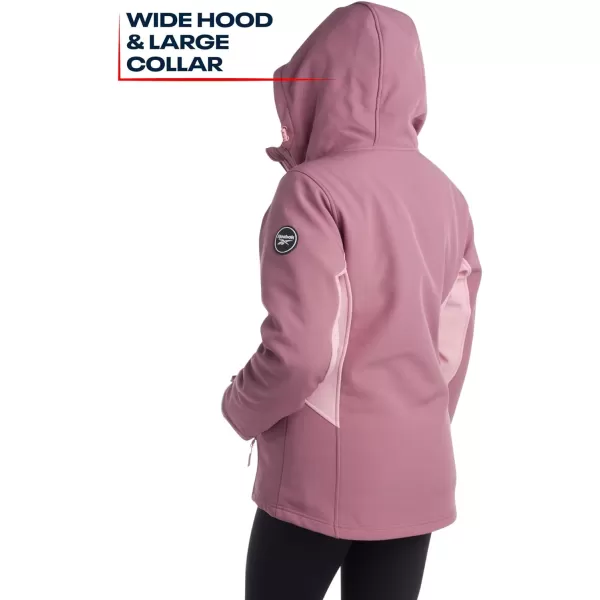 imageReebok Womens Winter Coat  Waterproof Windbreaker Jacket with Removable Puffer Coat  System Ski Jacket for Women SXLDark Dusty Rose