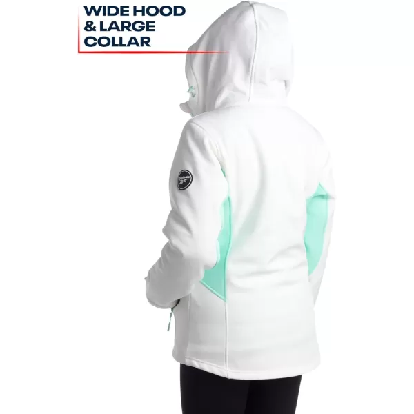 imageReebok Womens Winter Coat  Waterproof Windbreaker Jacket with Removable Puffer Coat  System Ski Jacket for Women SXLWhite