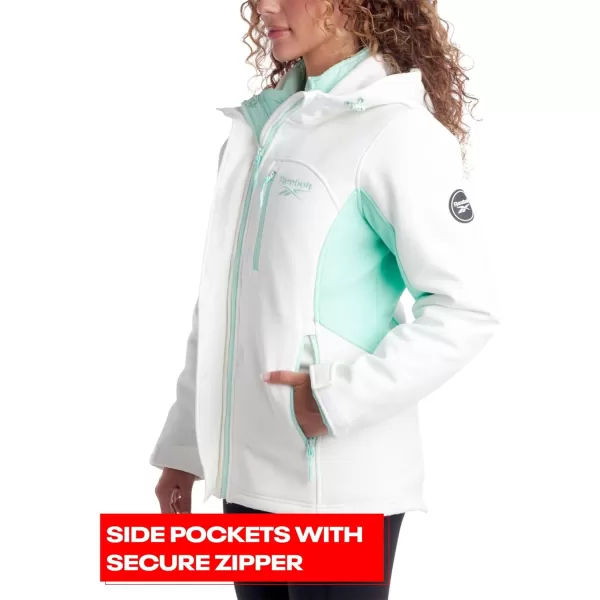 imageReebok Womens Winter Coat  Waterproof Windbreaker Jacket with Removable Puffer Coat  System Ski Jacket for Women SXLWhite