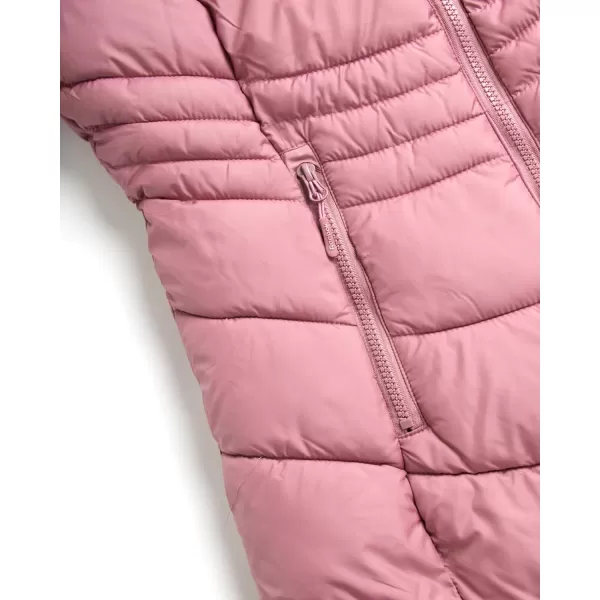 imageReebok Womens Winter Jacket  Long Length Reversible Teddy Sherpa Puffer  Heavyweight Quilted Parka Coat for Women SXLDark Dusty Rose