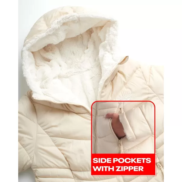 imageReebok Womens Winter Jacket  Reversible Quilted Puffer with Sherpa Fleece Lining  Parka Coat for Women S3X Plus SizeStucco