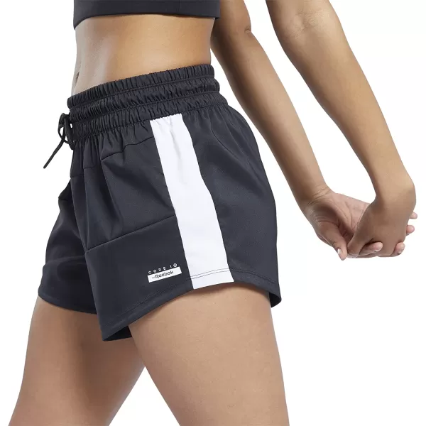 imageReebok Womens Woven Colorblocked Workout Shorts in Night Black
