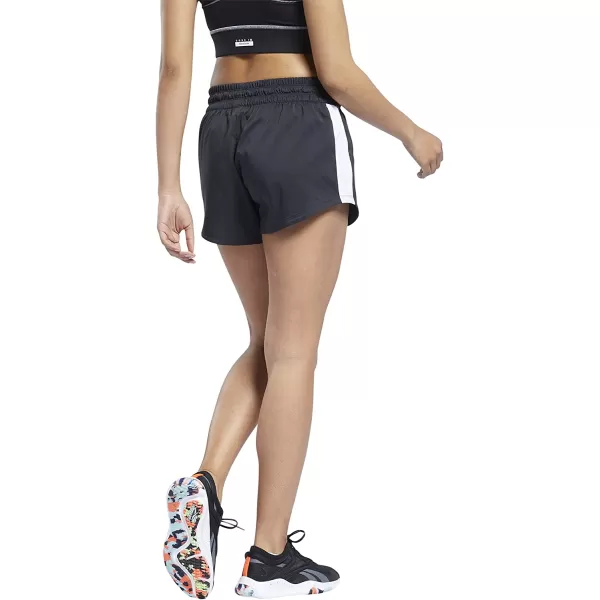 imageReebok Womens Woven Colorblocked Workout Shorts in Night Black