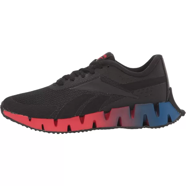 imageReebok Zig Dynamica 20 Sneaker for UnisexChild BlackVector RedVector Blue