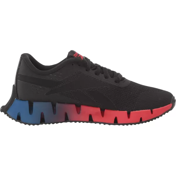 imageReebok Zig Dynamica 20 Sneaker for UnisexChild BlackVector RedVector Blue