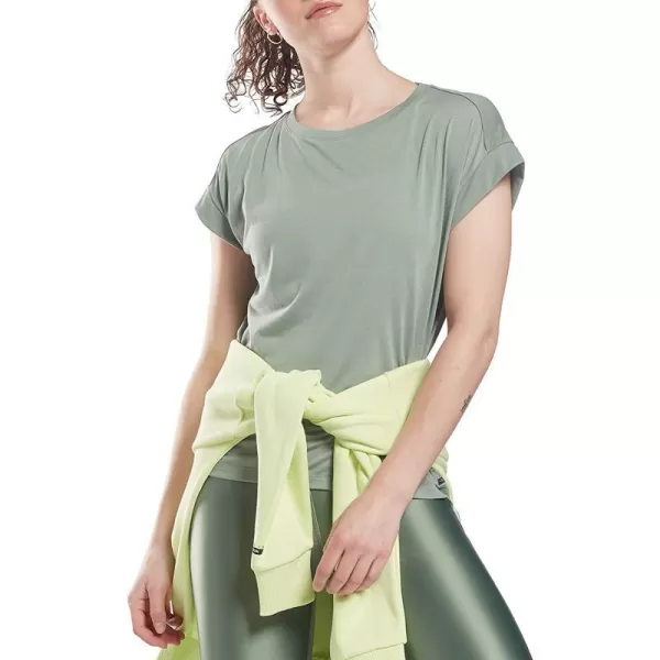 imageCore 10 Womens Flowy OpenBack ShortSleeve TeeHarmony Green