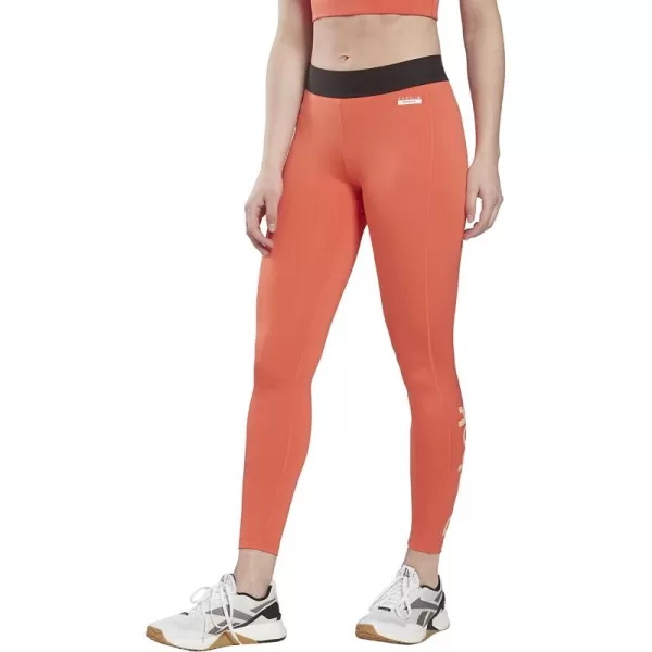 imageCore 10 Womens SweatWicking MidRise Leggings Orange Flare