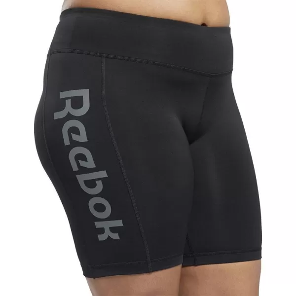 imageCore 10 by Reebok Womens Big Logo Bike ShortsBlack