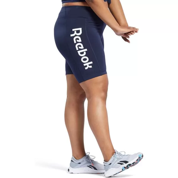 imageCore 10 by Reebok Womens Big Logo Bike ShortsVector Navy