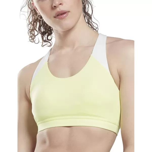 imageCore 10 by Reebok Womens Colorblock Medium Support Sports BraEnergy Glow