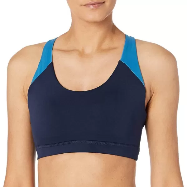 imageCore 10 by Reebok Womens Colorblock Medium Support Sports BraVector Navy