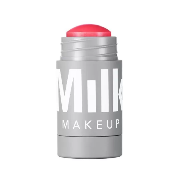 imageMilk Makeup Lip and Cheek Tint  Pigmented Cream Stick  Natural Vegan Formula  021 Oz WERK  Dusty RoseFLIP  True Red