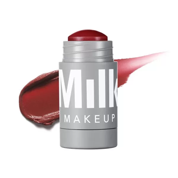 imageMilk Makeup Lip and Cheek Tint  Pigmented Cream Stick  Natural Vegan Formula  021 Oz WERK  Dusty RoseMUSE  Deep Burgundy