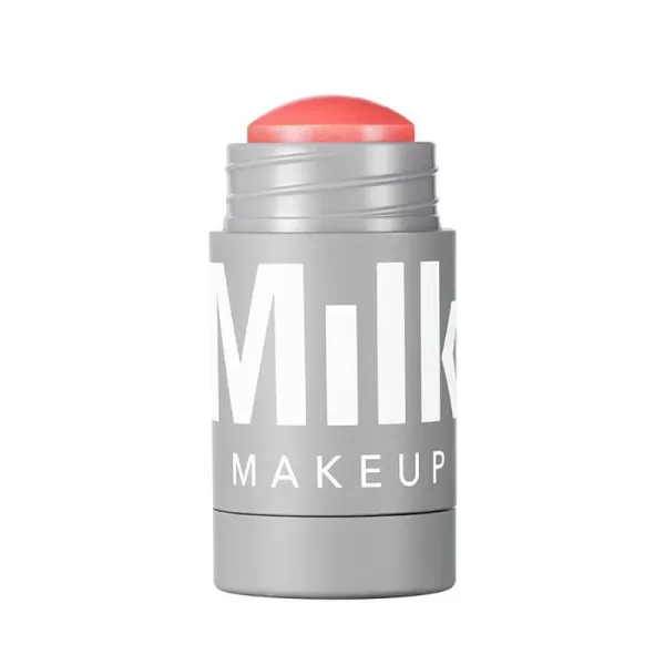 imageMilk Makeup Lip and Cheek Tint  Pigmented Cream Stick  Natural Vegan Formula  021 Oz WERK  Dusty RosePERK  Shimmery Coral