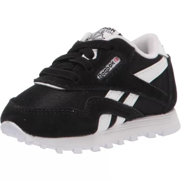 imageReebok Baby Boys Classic Nylon Sneaker BlackWhite 10 InfantReebok Baby Boys Classic Nylon Sneaker BlackWhite 10 Infant