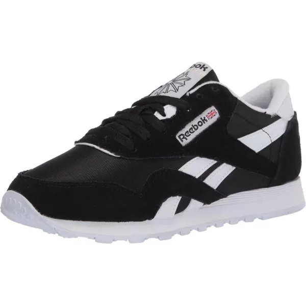 imageReebok Classic Nylon Womens Casual Shoes BlackWhite