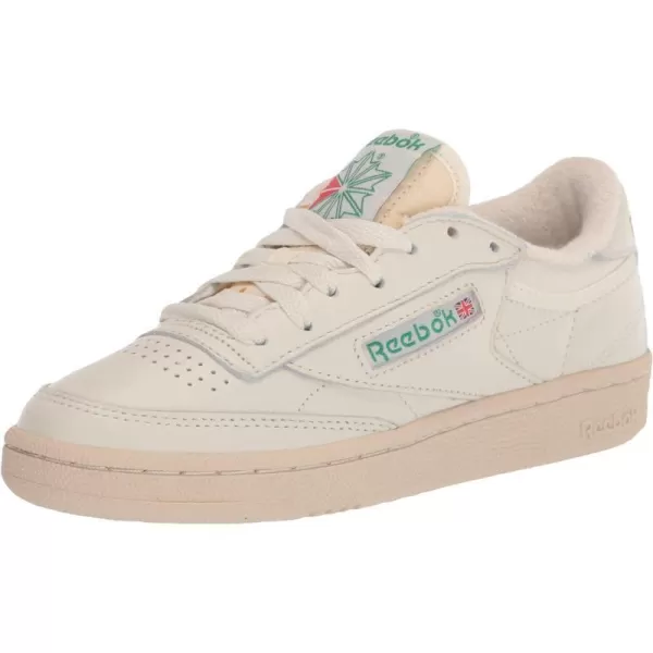 imageReebok Club C 85 Vintage Unisex SneakersChalkPaperwhiteGlen GreenExclnt Red