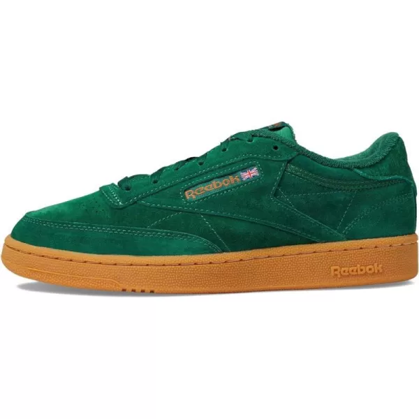 imageReebok Club C 85 Vintage Unisex SneakersDark GreenWild BrownReebok Rubber Gum06