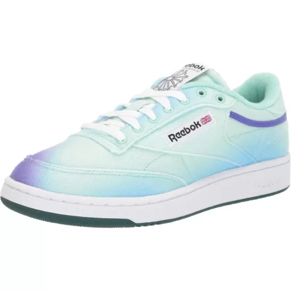 imageReebok Club C 85 Vintage Unisex SneakersHint MintForest GreenSolar Purple