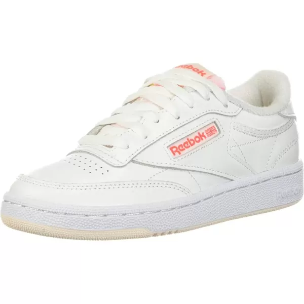 imageReebok Club C Womens Walking Shoe  WhiteCeramic PinkOrange Flare