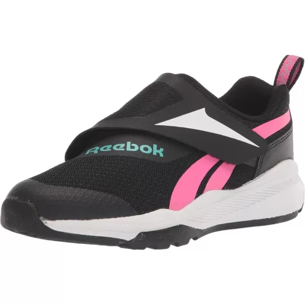 imageReebok Equal Fit Adaptive Running Shoe for UnisexChild BlackAtomic PinkWhite