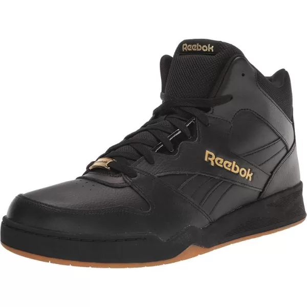 imageReebok Mens Bb4500 Hi 2 SneakerBlackGold MetallicGum