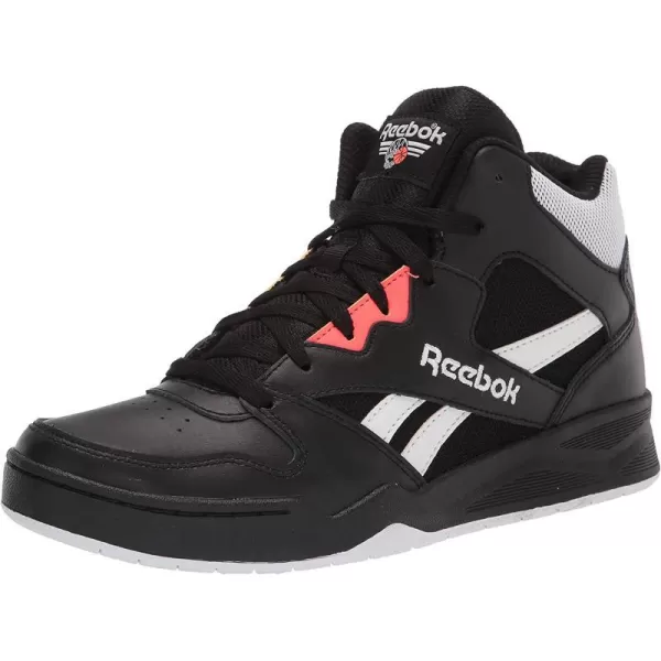 imageReebok Mens Bb4500 Hi 2 SneakerBlackWhiteOrange Flare