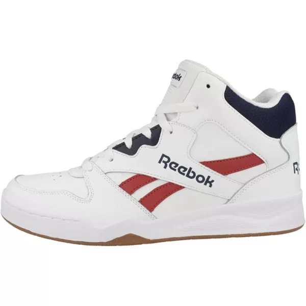 imageReebok Mens Bb4500 Hi 2 SneakerFtwr White Vector Red Vector Navy