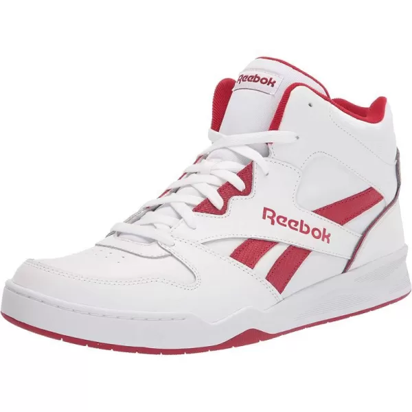 imageReebok Mens Bb4500 Hi 2 SneakerWhiteFlash RedWhite