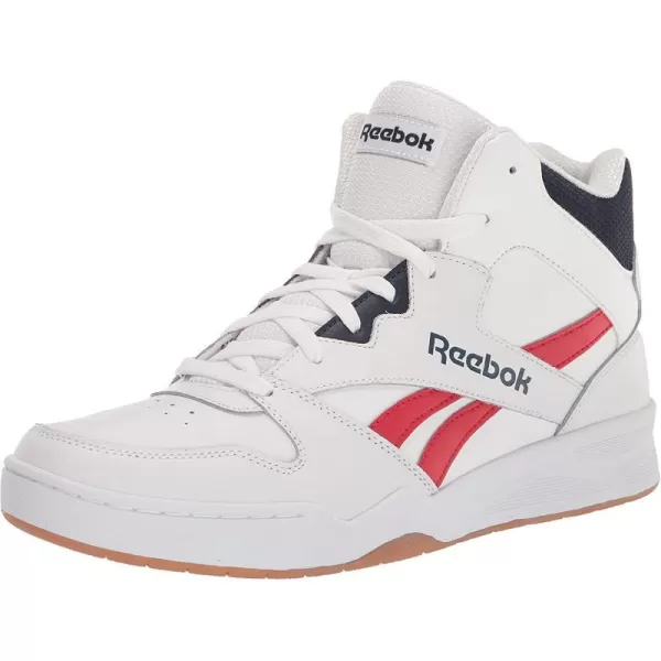 imageReebok Mens Bb4500 Hi 2 SneakerWhiteVector RedVector Navy