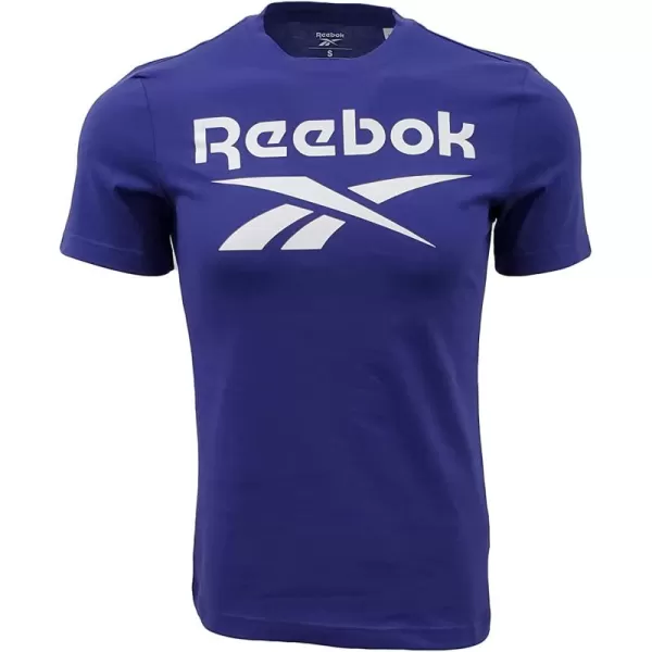 imageReebok Mens Big Logo Tee  Bold Purple with White Logo