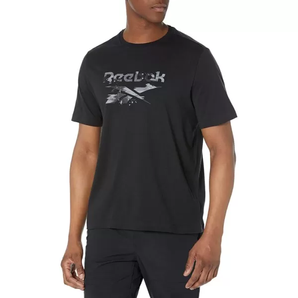 imageReebok Mens Big Logo Tee  Dark Black