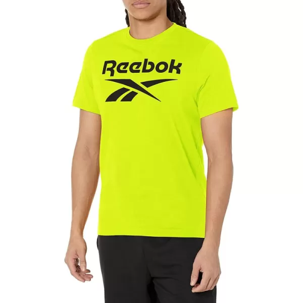 imageReebok Mens Big Logo Tee in Acid Yellow