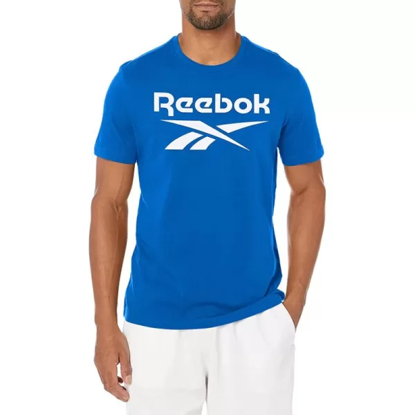 imageReebok Mens Big Logo Tee in Vector Blue and White