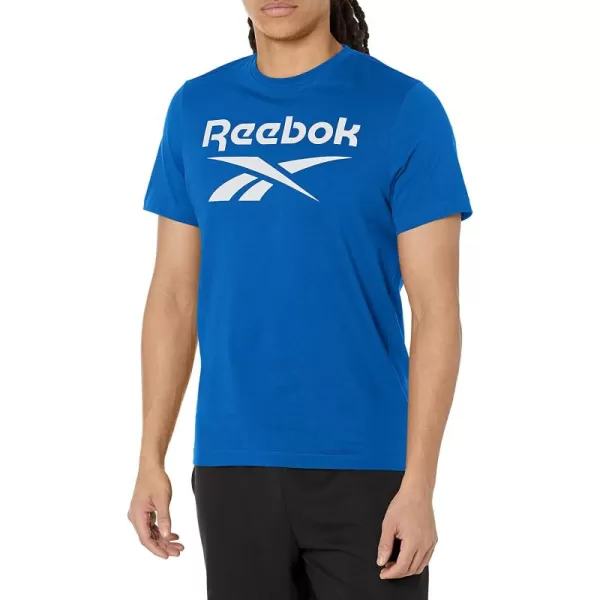 imageReebok Mens Big Logo Tee in Vector Blue and White Logo