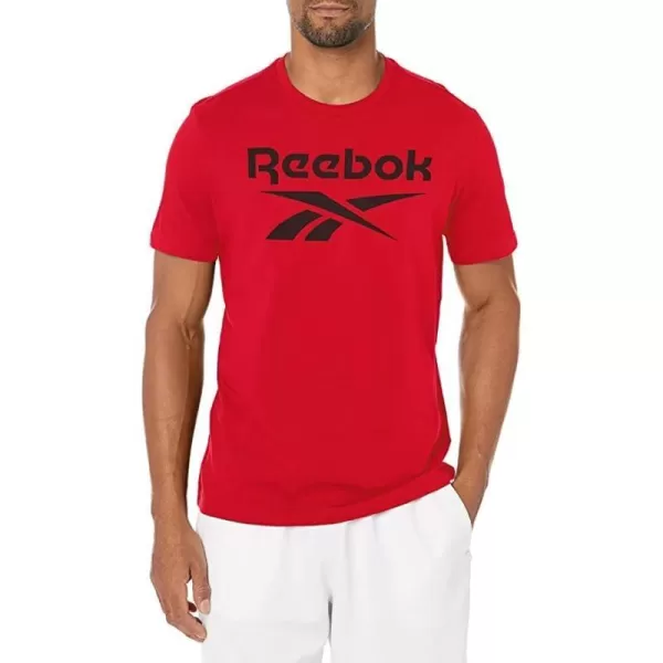 imageReebok Mens Big Logo TeeVector RedBlack