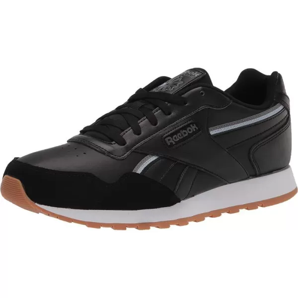 imageReebok Mens Classic Harman Run SneakerBlackPure GreyGable Grey