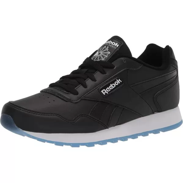 imageReebok Mens Classic Harman Run SneakerBlackWhiteBlue