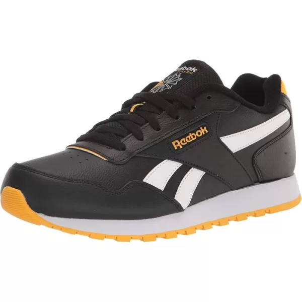 imageReebok Mens Classic Harman Run SneakerBlackWhiteCollegiate Gold